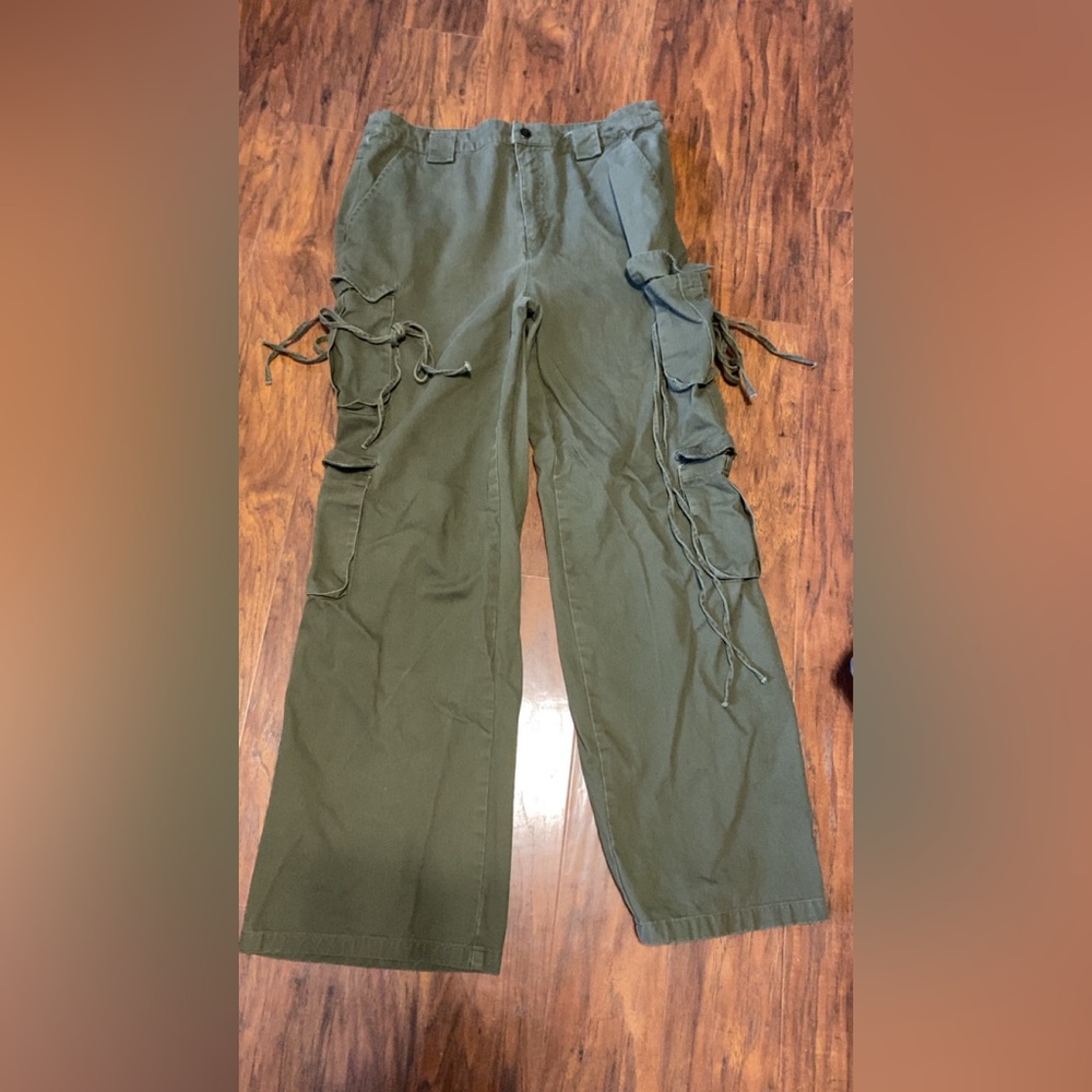 Fashionnova Cargo Pants in Olive Size Large